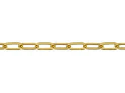 9ct Yellow Gold 2.5mm Paperclip Trace Bracelet 7.5