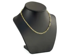 9ct Yellow Gold 3.9mm Paperlclip Trace Chain 18