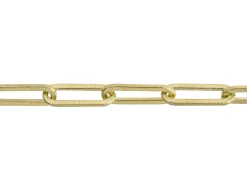 9ct Yellow Gold 3.9mm Paperlclip Trace Chain 16