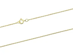 9ct Yellow Gold 0.5mm Prince Of Wales Rope Chain 16"/40cm Unhallmarked
