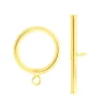 9ct Yellow Gold 15mm Ring And Bar Toggle Set