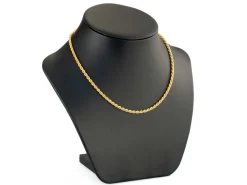 9ct Yellow Gold 3.0mm Rope Chain 16