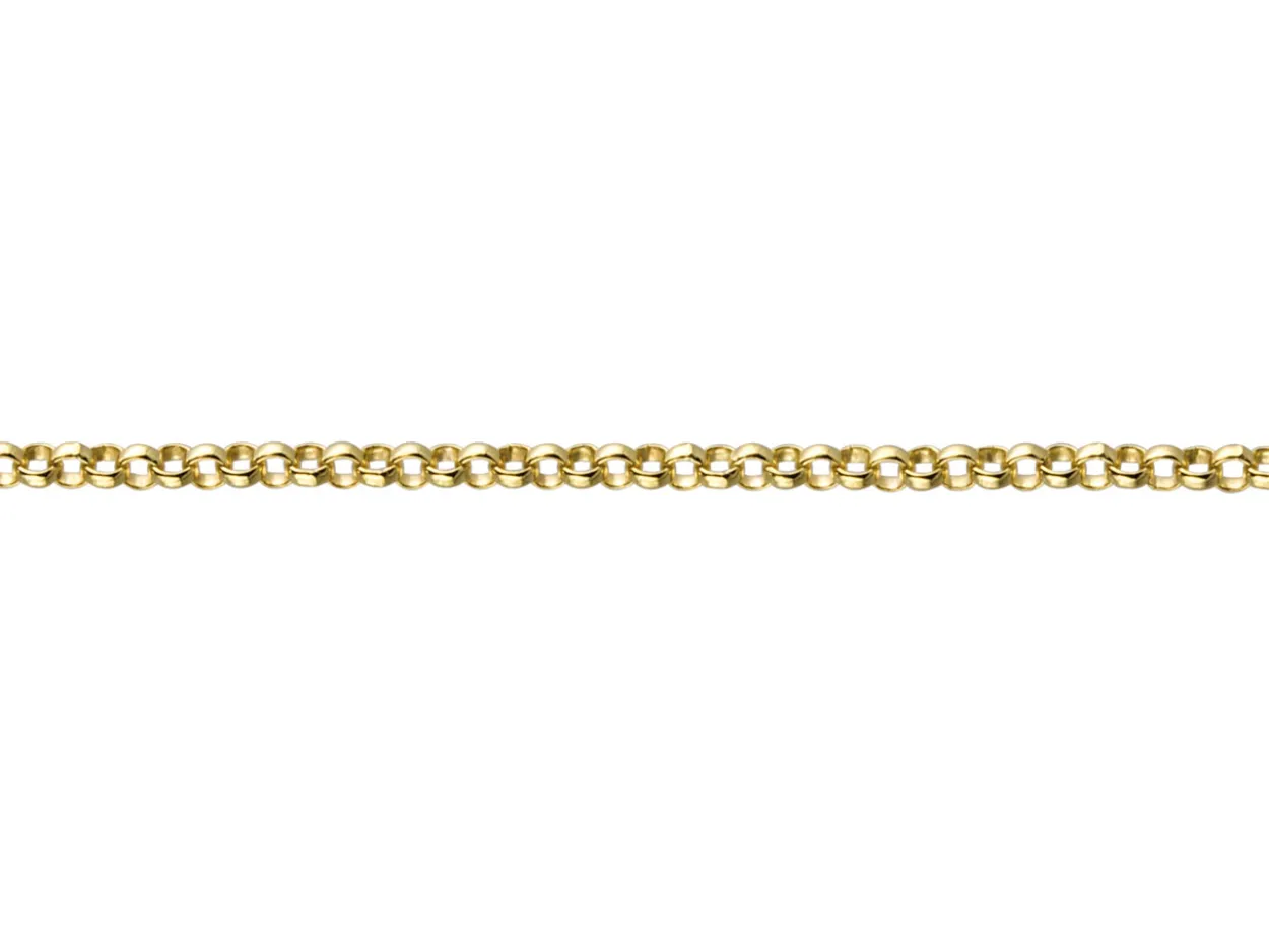 9ct Yellow Gold 1.2mm Round Belcher Chain Loose Unhallmarked