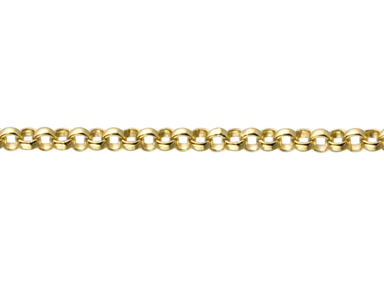 9ct Yellow Gold 1.2mm Round Belcher Chain Loose Unhallmarked