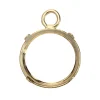 9ct Yellow Gold 7mm Round Bezel Cup