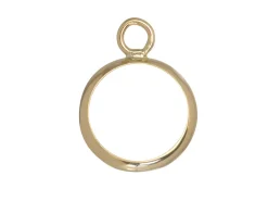 9ct Yellow Gold 7mm Round Bezel Cup