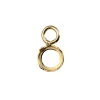 9ct Yellow Gold 3mm Round Bezel Cup