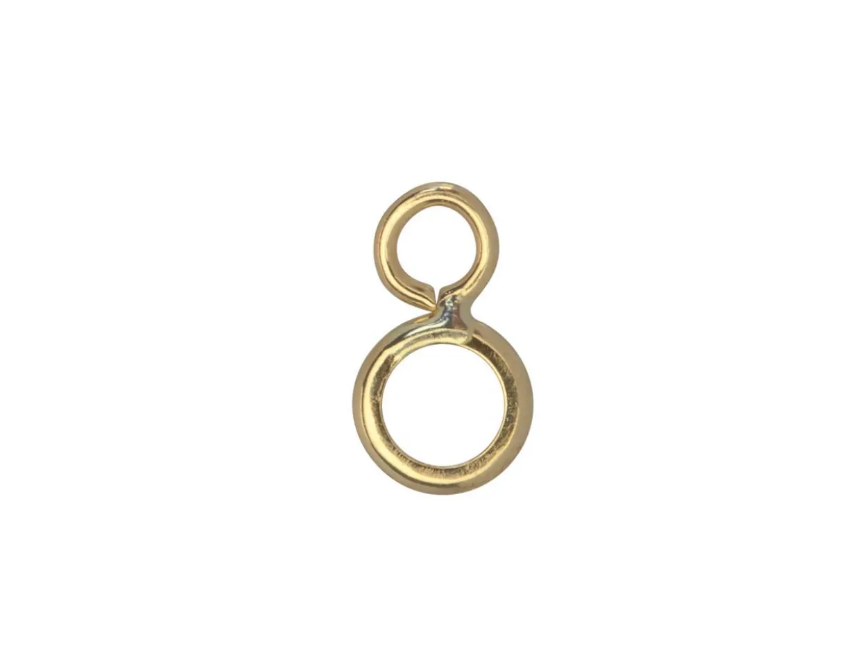9ct Yellow Gold 3mm Round Bezel Cup