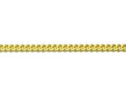 9ct Yellow Gold 1.4mm Round Curb Chain 16
