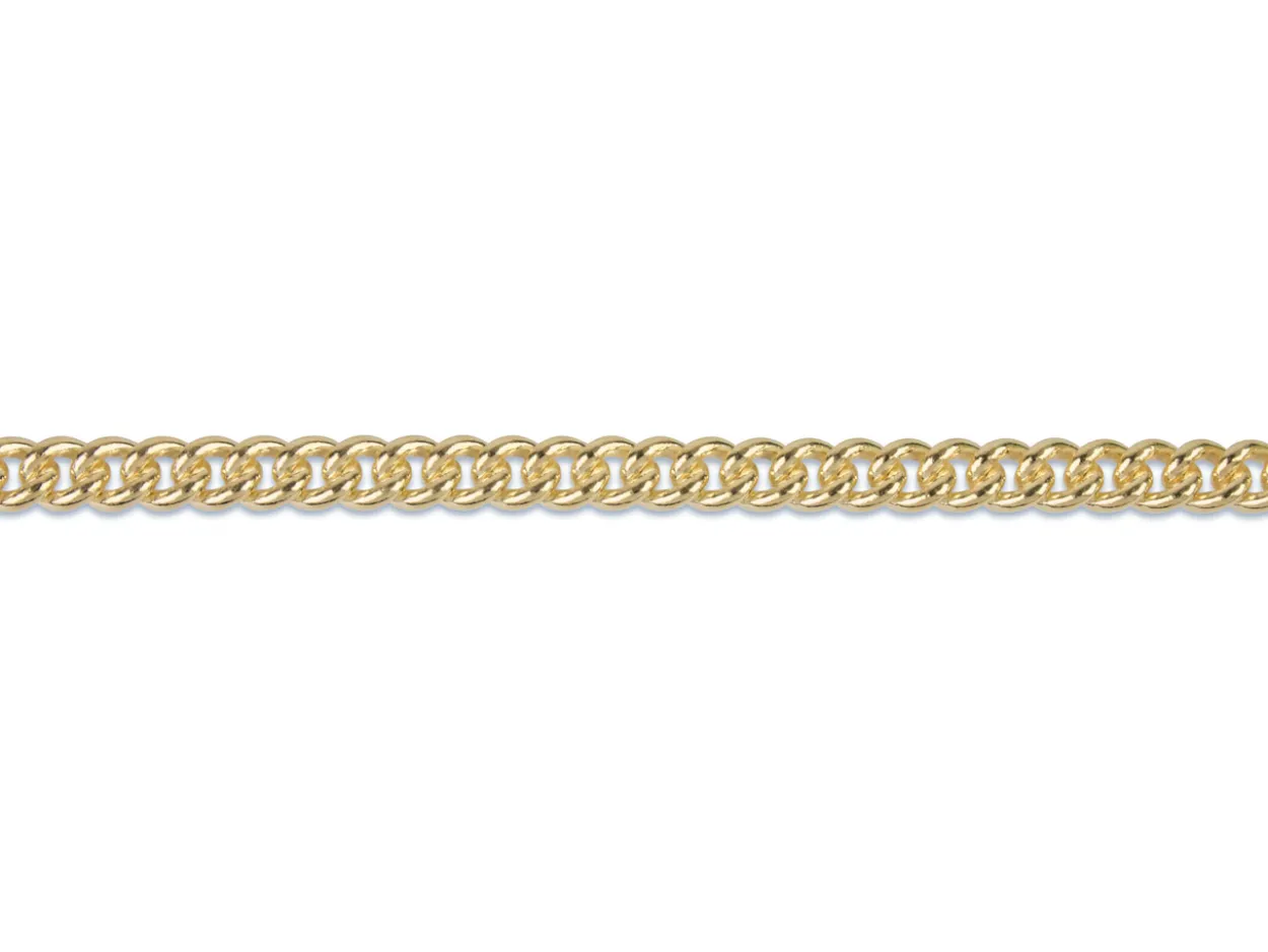 9ct Yellow Gold 5.0mm Round Curb Chain Loose Unhallmarked