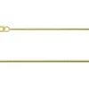 9ct Yellow Gold 0.9mm Round Snake Chain 16"/40cm Hallmarked