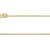 18ct Yellow Gold 1.0mm Round Spiga Chain 18"/45cm Hallmarked