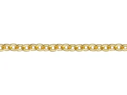 18ct Yellow Gold 1.3mm Round Trace Chain 16