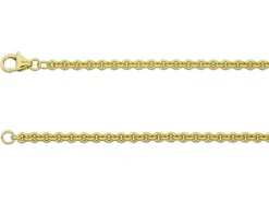 9ct Yellow Gold 3.0mm Round Trace Chain 20"/50cm Hallmarked