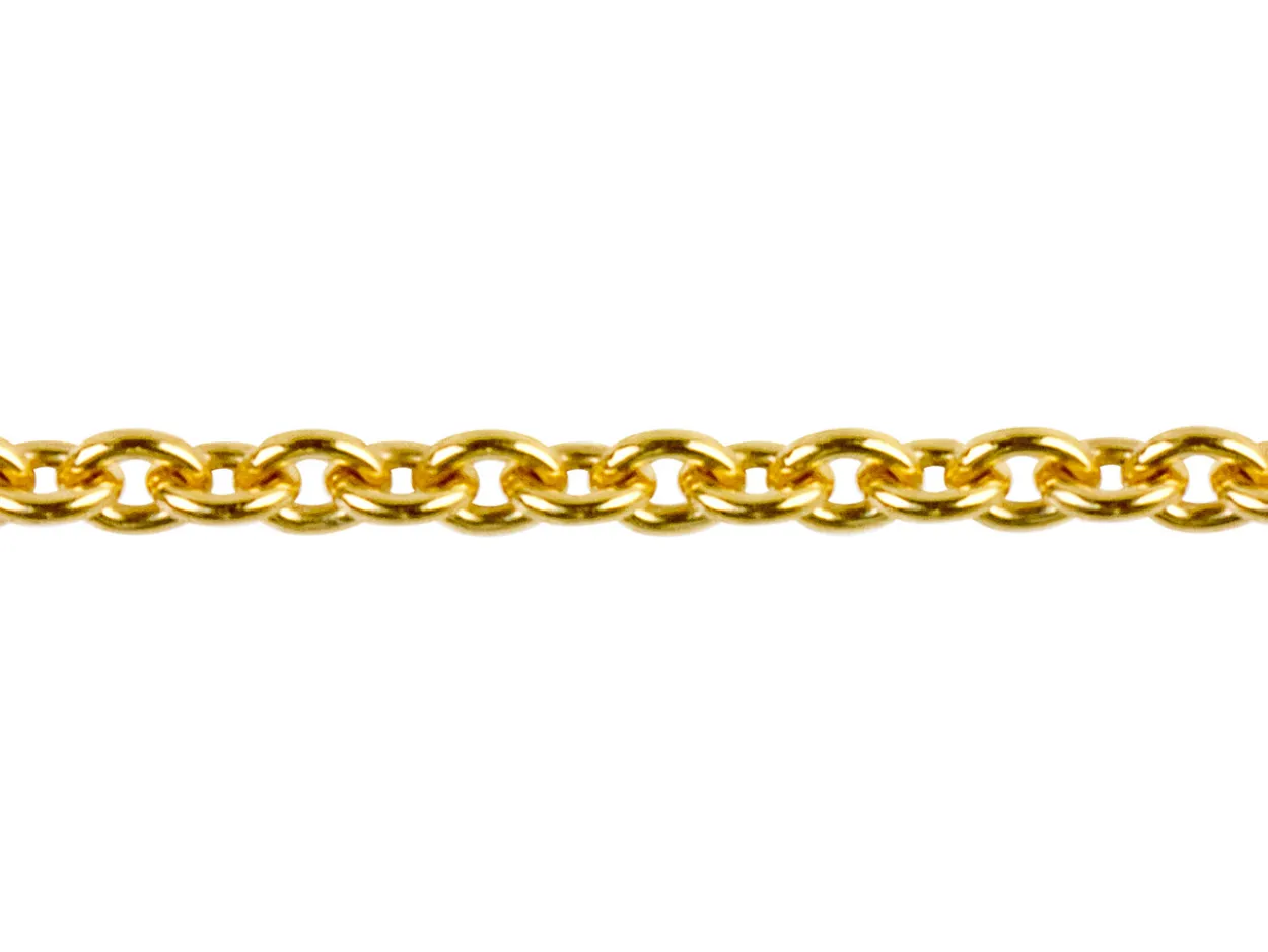 18ct Yellow Gold 1.5mm Round Trace Chain Loose Unhallmarked