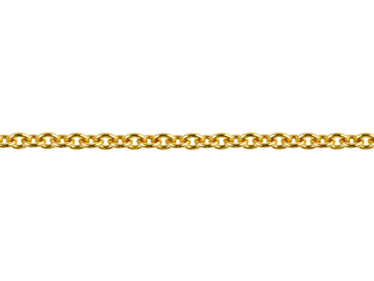 18ct Yellow Gold 1.7mm Round Trace Chain Loose Unhallmarked