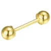 9ct Yellow Gold 4mm Threaded Ball Stud And Ear Back