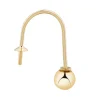 9ct Yellow Gold 4mm Threaded Ball Hookwire With 2.5mm Cup