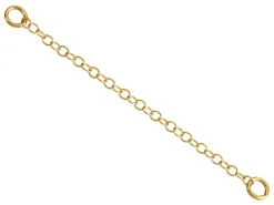18ct Yellow Gold 1.9mm Trace Safety Chain For Bracelet 5.7cm/2.25", 100% Recycled Gold