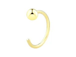 9ct Yellow Gold Open Hoop Ball 12mm