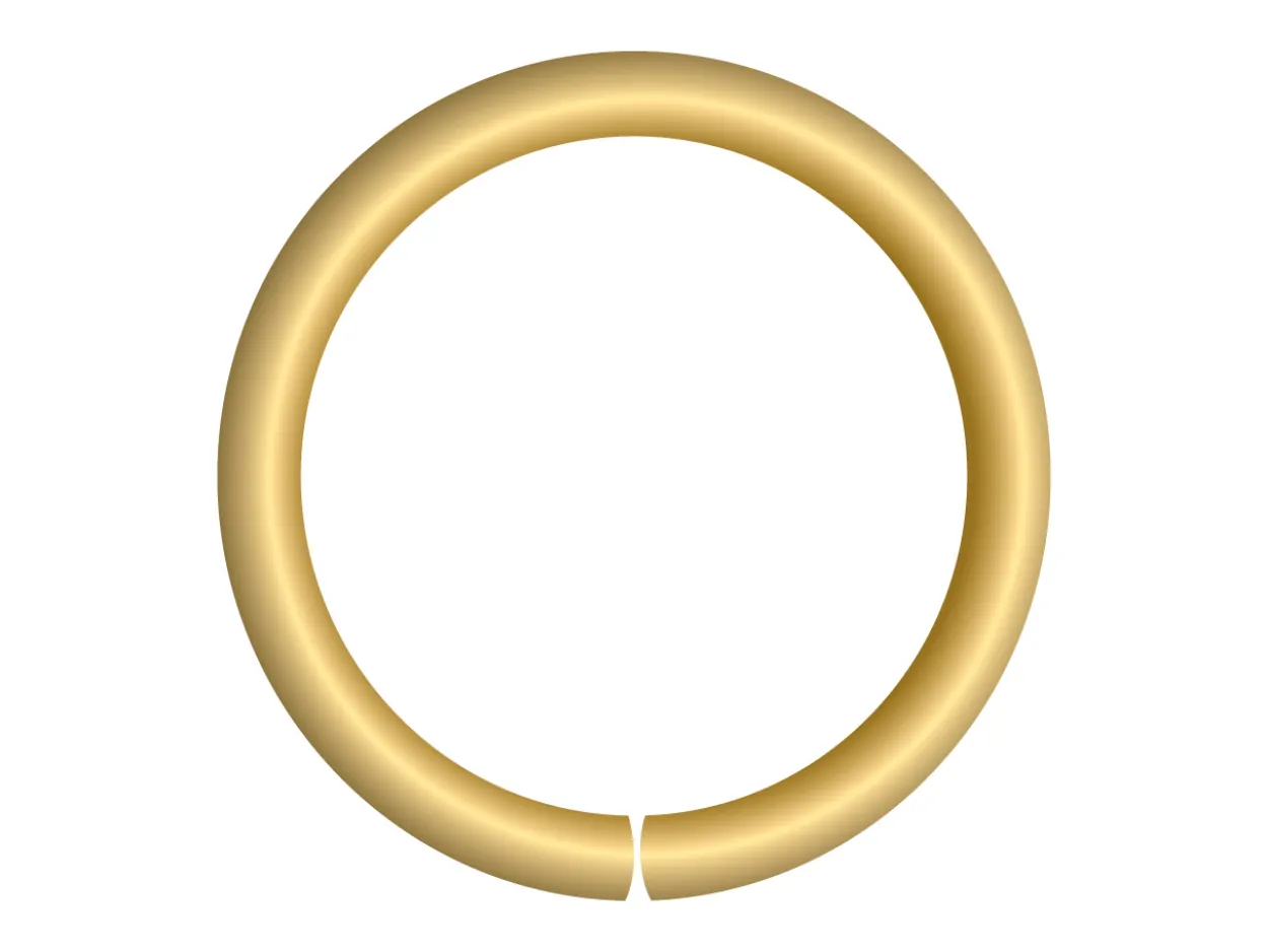 18ct Yellow Gold Open Jump Ring Heavy 3mm 100% Recycled Gold