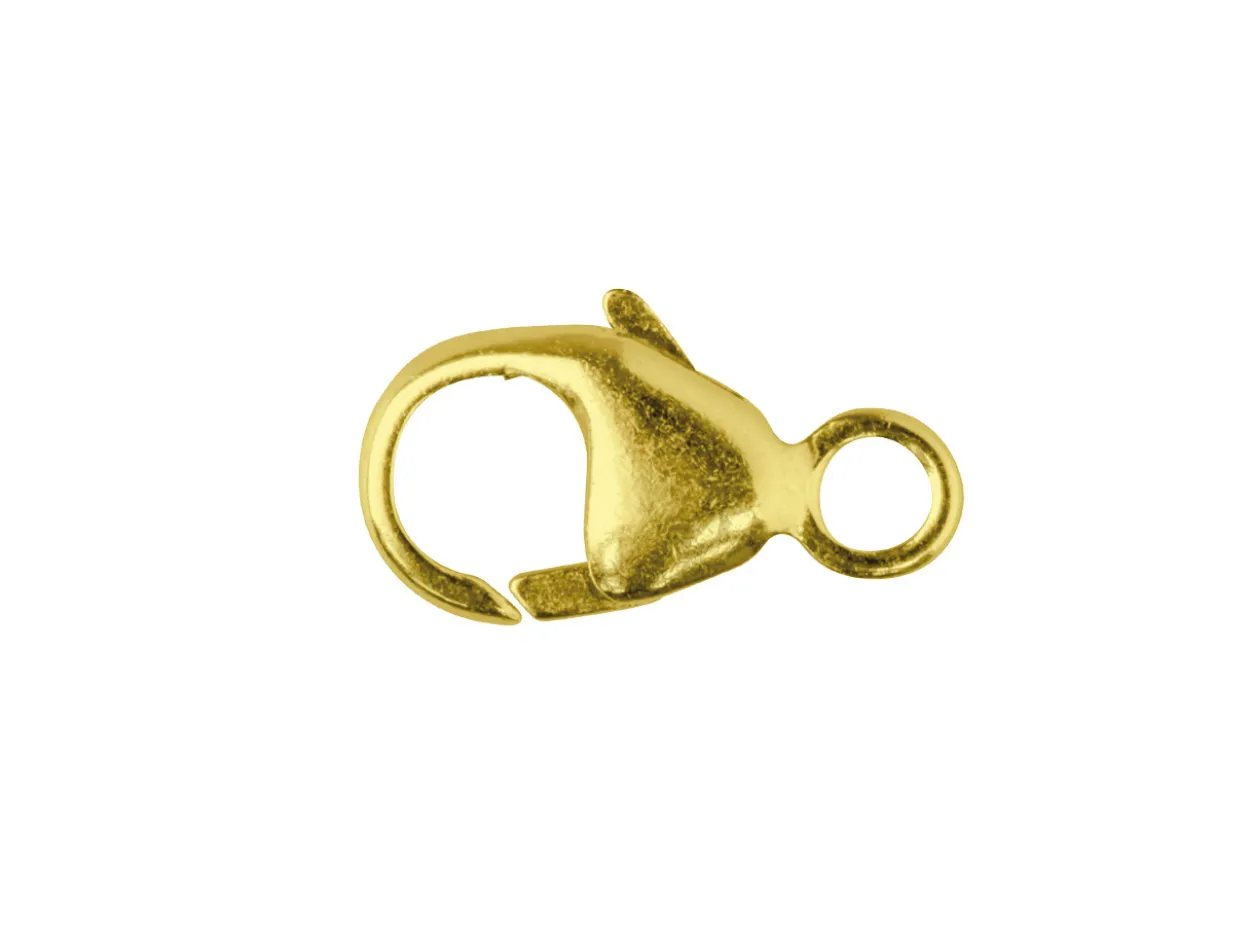 9ct Yellow Gold Oval Lobster Trigger Clasp Catch 9mm