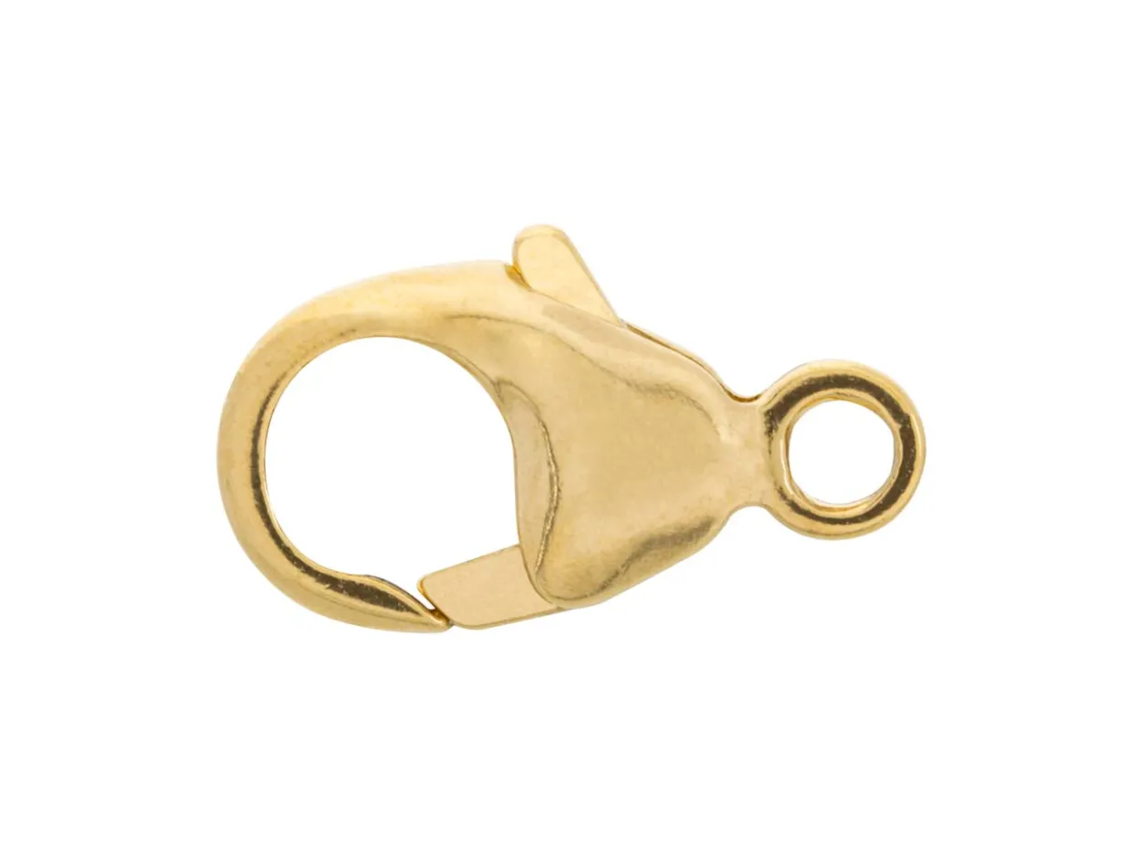 18ct Yellow Gold Oval Lobster Trigger Clasp Catch 16mm