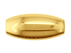 9ct Yellow Gold Oval 3x5mm 2 Hole Bead