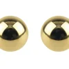 9ct Yellow Gold Pair 6mm Lightweight Ball Stud Earrings