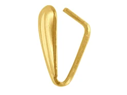 9ct Yellow Gold Pendant Bails Pack of 2, Fluted, Small, 100% Recycled Gold