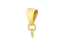 9ct Yellow Gold Pendant Bail With 2 Closed Rings