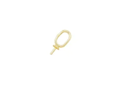 9ct Yellow Gold Pendant Cup 2mm With Oval Ring
