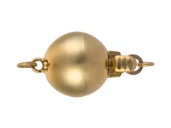 9ct Yellow Gold Plain Ball Clasp 8mm