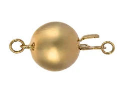 9ct Yellow Gold Plain Ball Clasp 8mm
