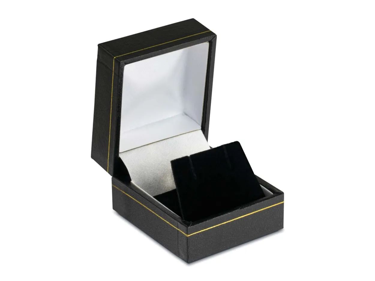 9ct Yellow Gold Plain Heart Stud Earring, Valentine's Day Jewellery With Gift Box