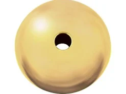 18ct Yellow Gold Plain Rondell 4mm Bead