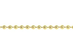 14ct Yellow Gold Plated 2.0mm Ball Chain 18