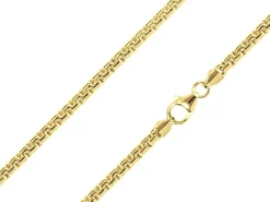14ct Yellow Gold Plated 3.5mm Box Chain 18"/45cm Unhallmarked