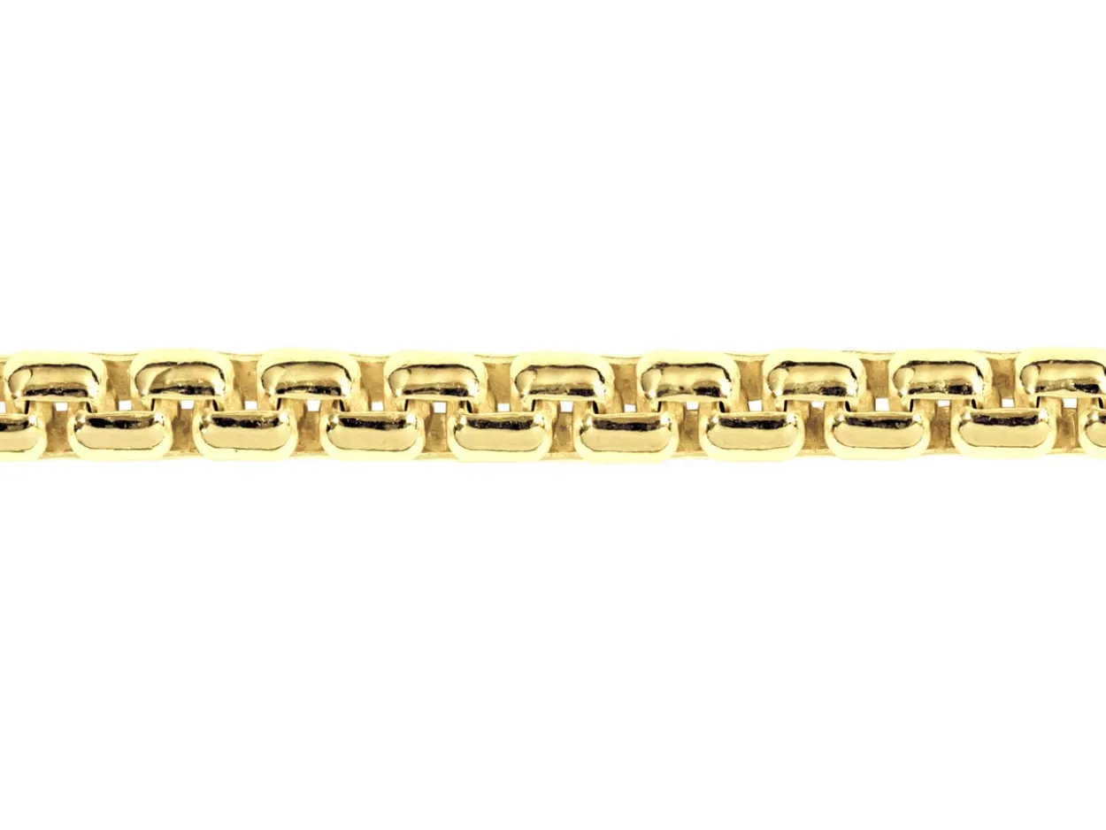 14ct Yellow Gold Plated 3.5mm Box Chain 18"/45cm Unhallmarked