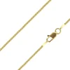 14ct Yellow Gold Plated 1.5mm Box Chain 18"/45cm Unhallmarked