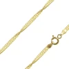 14ct Yellow Gold Plated 2.8mm Diamond Cut Singapore Chain 18"/45cm Unhallmarked