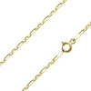 14ct Yellow Gold Plated 2.0mm Diamond Cut Figaro Chain 18"/45cm Unhallmarked