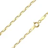 14ct Yellow Gold Plated 3.1mm Diamond Cut Paperclip Chain 18"/45cm Unhallmarked