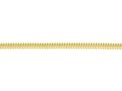 14ct Yellow Gold Plated 1.9mm Diamond Cut Round Snake Chain 18