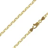 14ct Yellow Gold Plated 2.9mm Diamond Cut Oval Trace Chain 18"/45cm Unhallmarked
