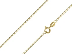 14ct Yellow Gold Plated 1.7mm Oval Trace Chain 18"/45cm Unhallmarked