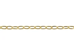 14ct Yellow Gold Plated 1.7mm Oval Trace Chain 18