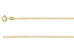 14ct Yellow Gold Plated 2.0mm Oval Trace Chain 18"/45cm Unhallmarked