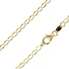 14ct Yellow Gold Plated 3.6mm Oval Trace Chain 18"/45cm Unhallmarked