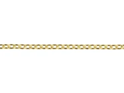 14ct Yellow Gold Plated 1.5mm Oval Trace Chain 18